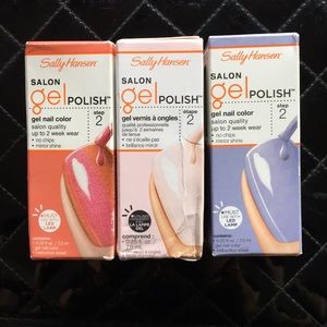 Gel nail polish set of 3
